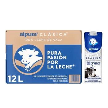LECHE ALPURA ENTERA 1 Lt - 1