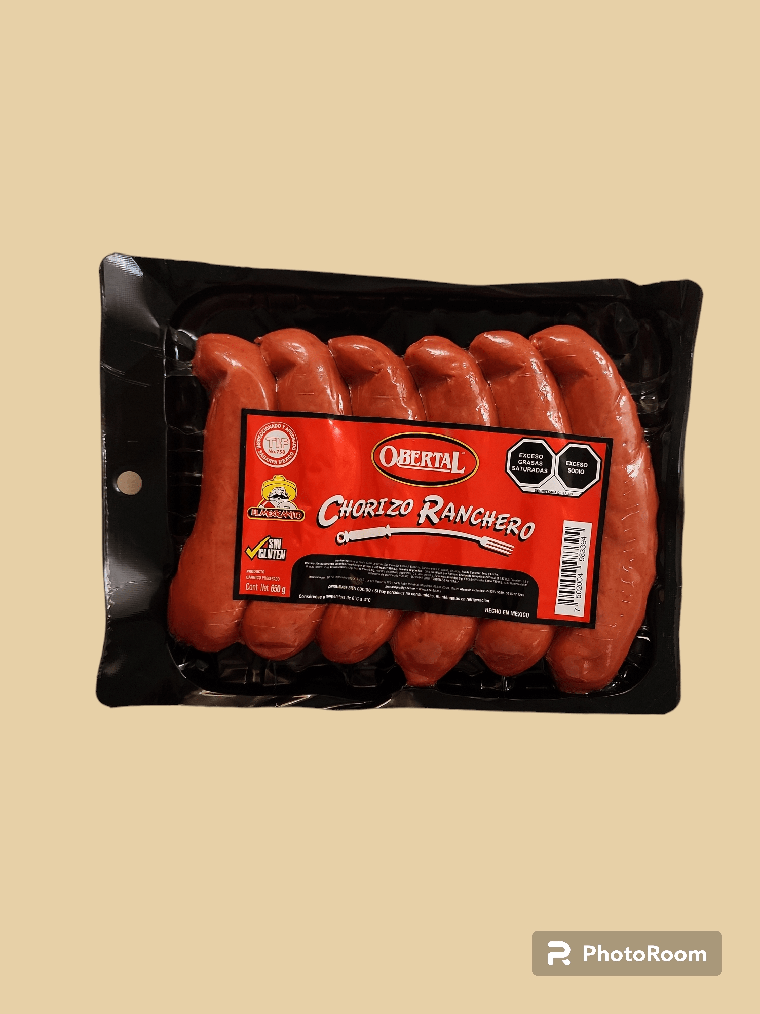CHORIZO RANCHERO OBERTAL PQT/6 PZAS - 0
