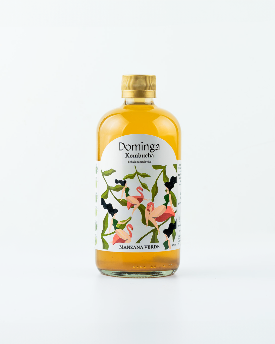 KOMBUCHA MANZANA VERDE 473 ML - 1