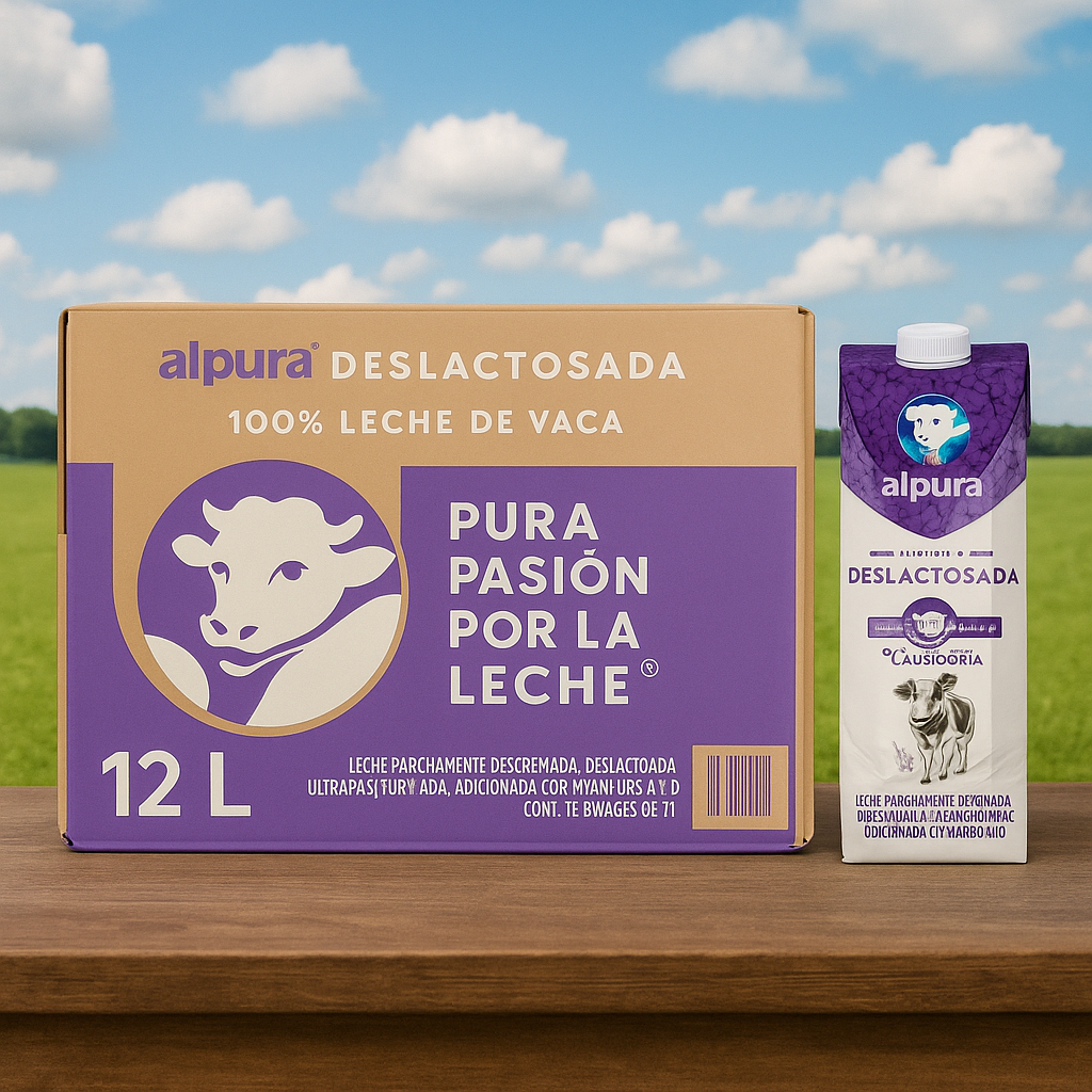 LECHE ALPURA DESLACTOSADA PZA 1LT - 0