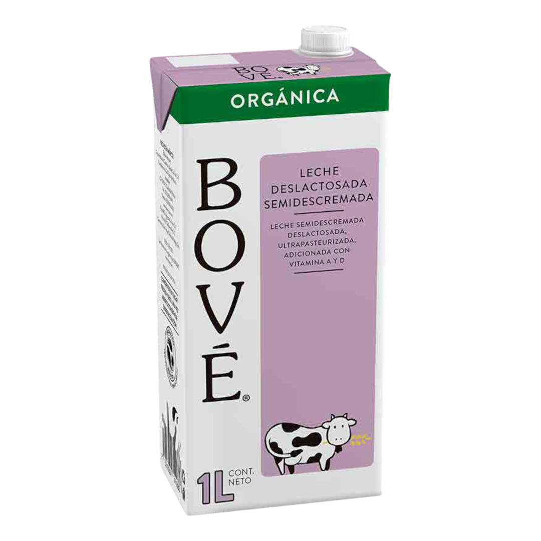 LECHE DESLACTOSADA SEMIDESCREMADA ORGÁNICA BOVÉ - 1