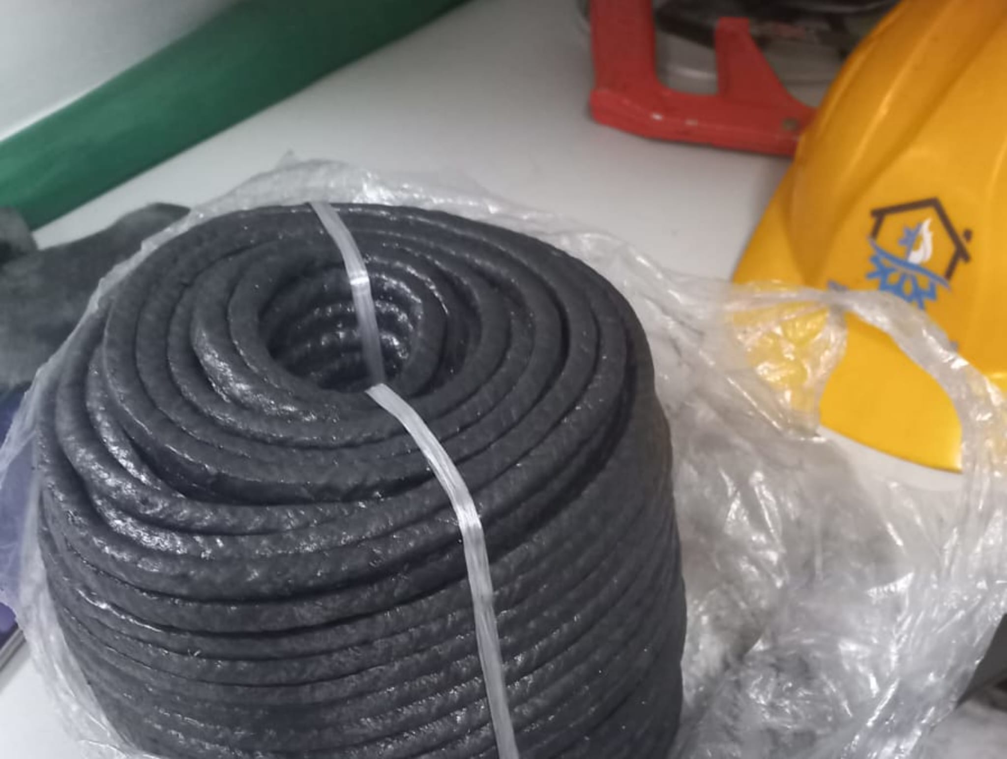 Graphite packing roll for industrial sealing, supplied by Zenco Systems in Nairobi, Kenya