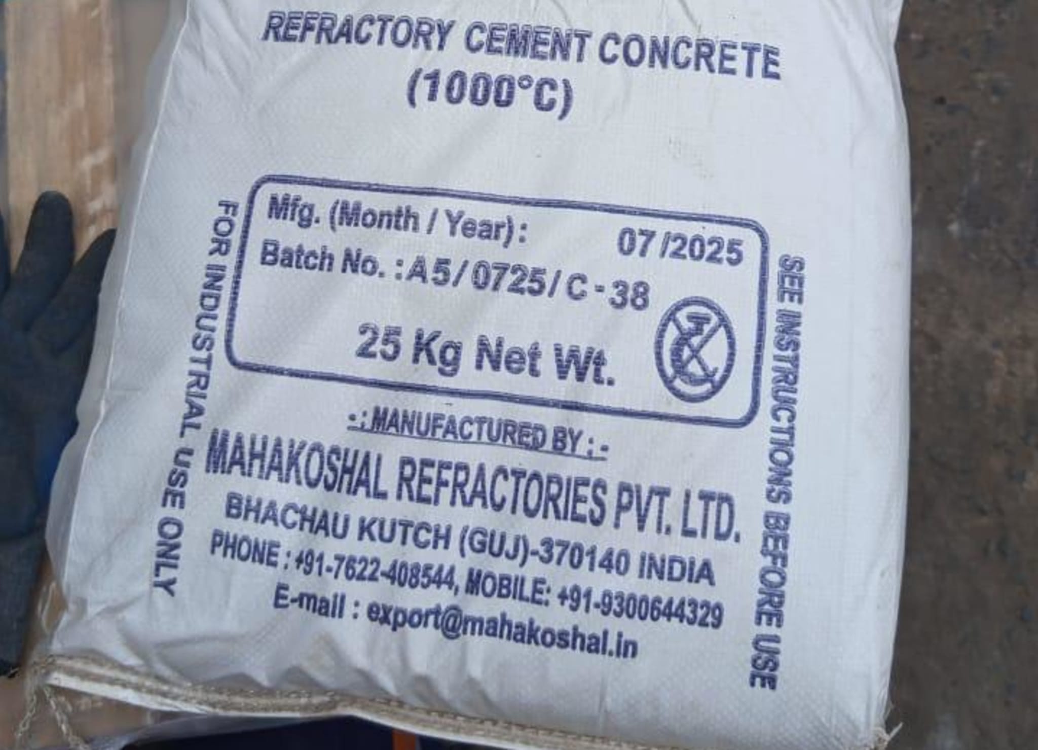 Refractory Cement Concrete (1000°C) refractory & insulation product supplied by Zenco Engineering in Refractory Accessories