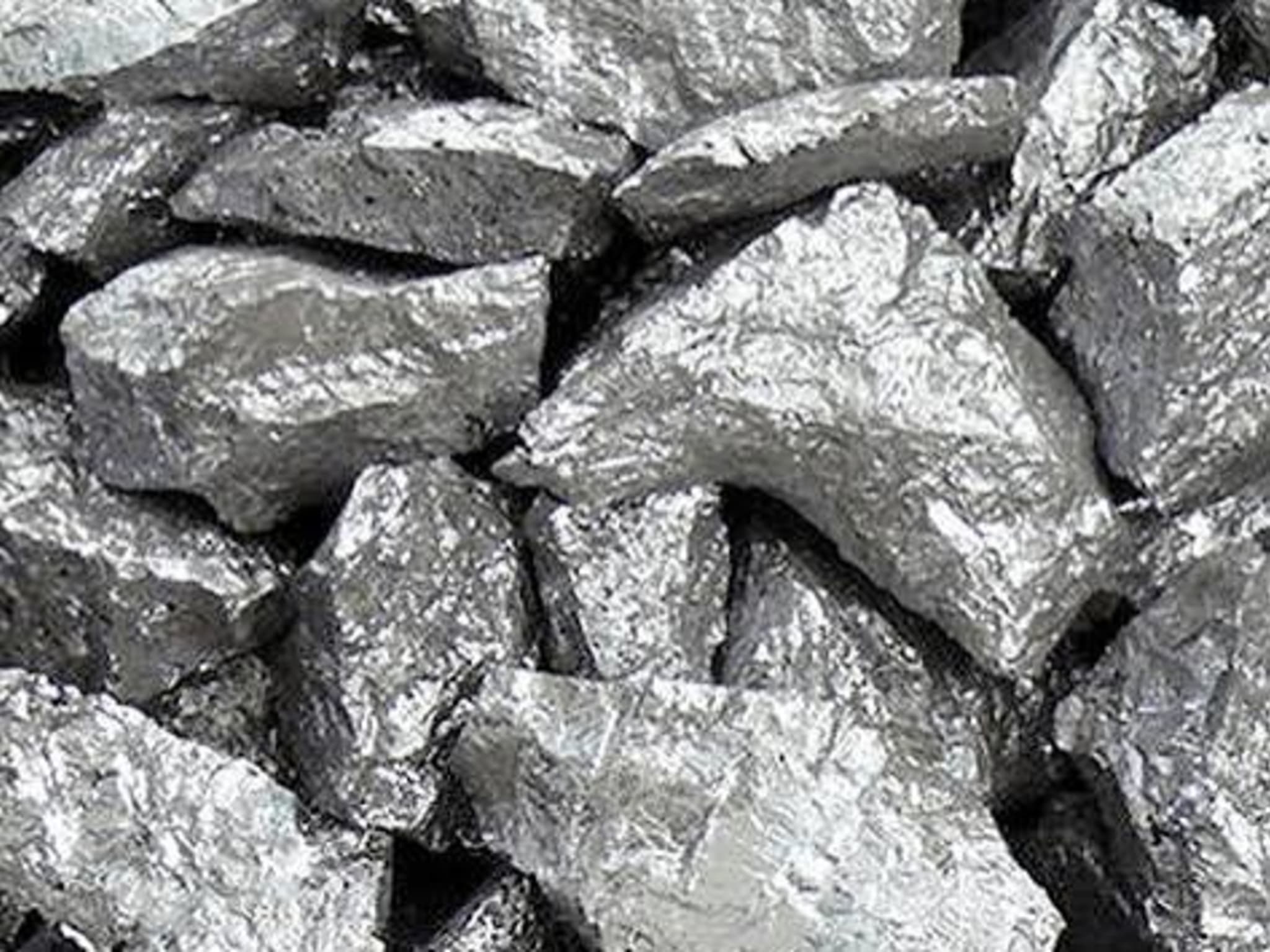 Ferro Silicon aggregate — metallic iron-silicon alloy, shown in bulk form