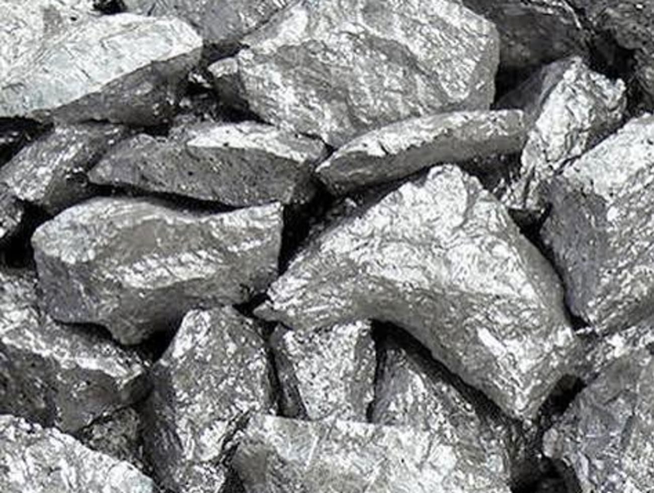 Ferro Silicon aggregate — metallic iron-silicon alloy, shown in bulk form