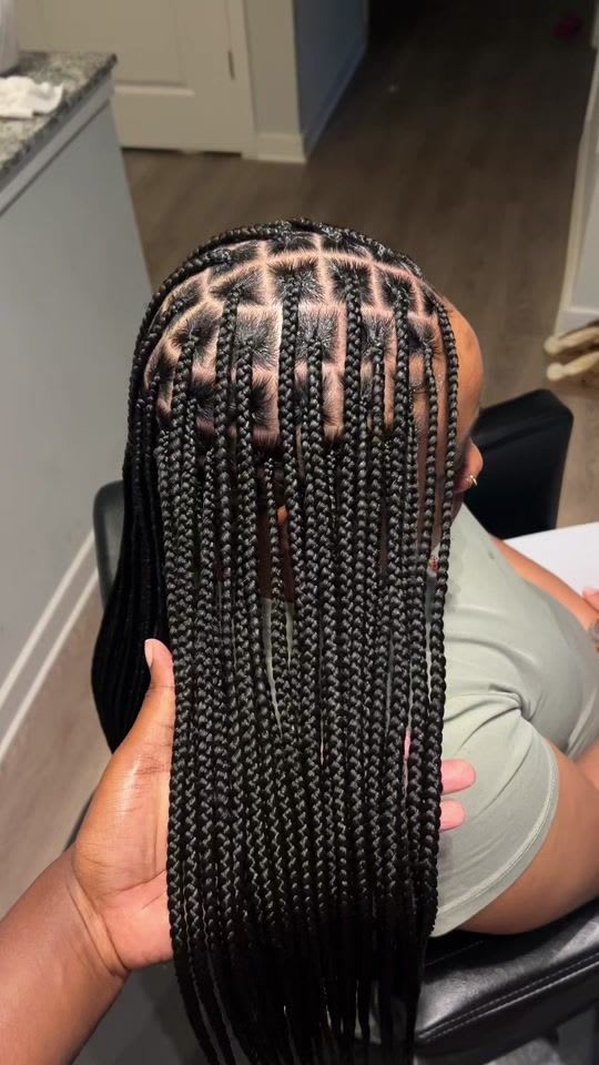 Knotless braids – extra extra petit