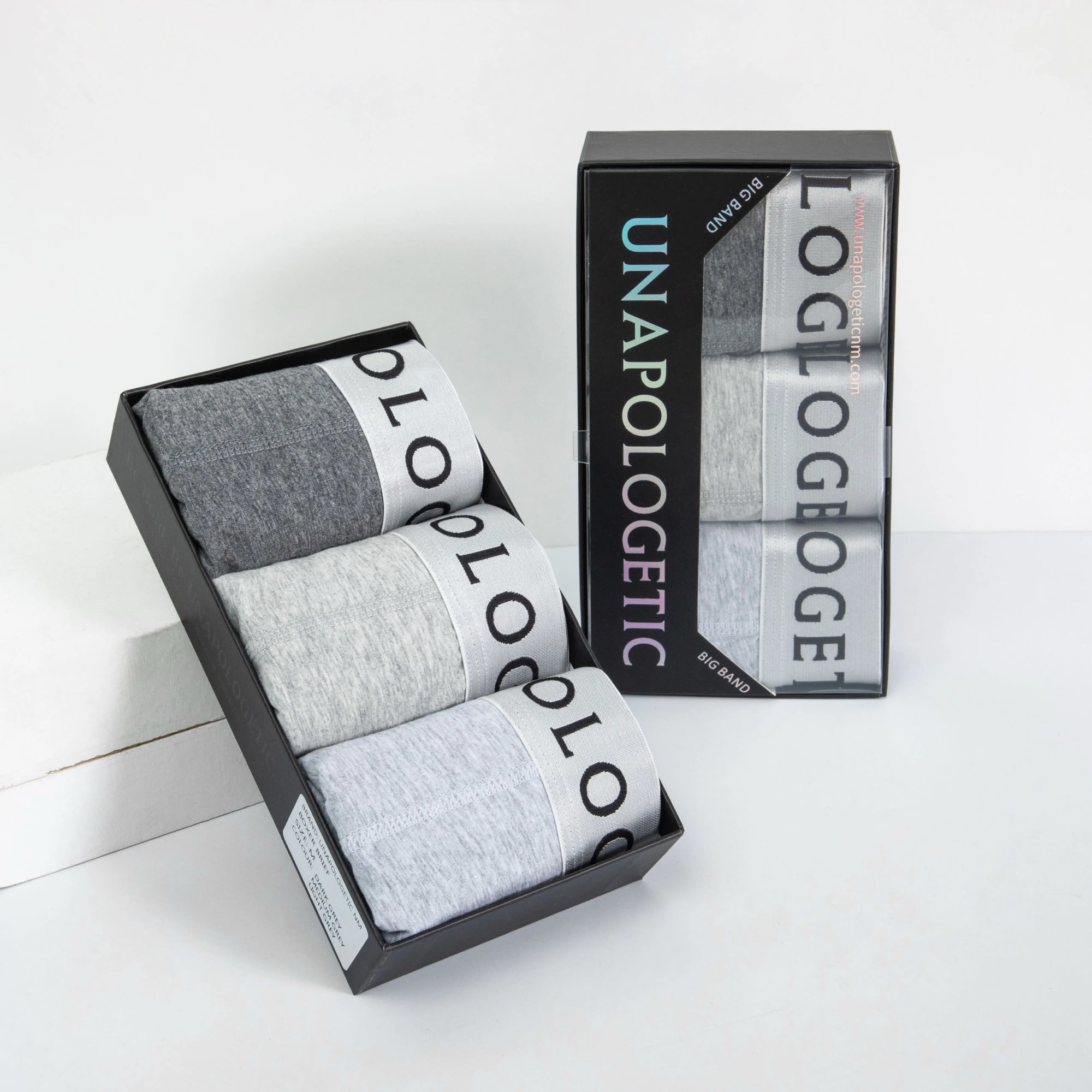 BigBand Boxer Briefs (Grey Pack)