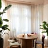 Flynn Airy Lightweight Sheer Curtain Pleated- -TWOPAGES