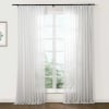 Flynn Airy Lightweight Sheer Curtain Pleated -TWOPAGES