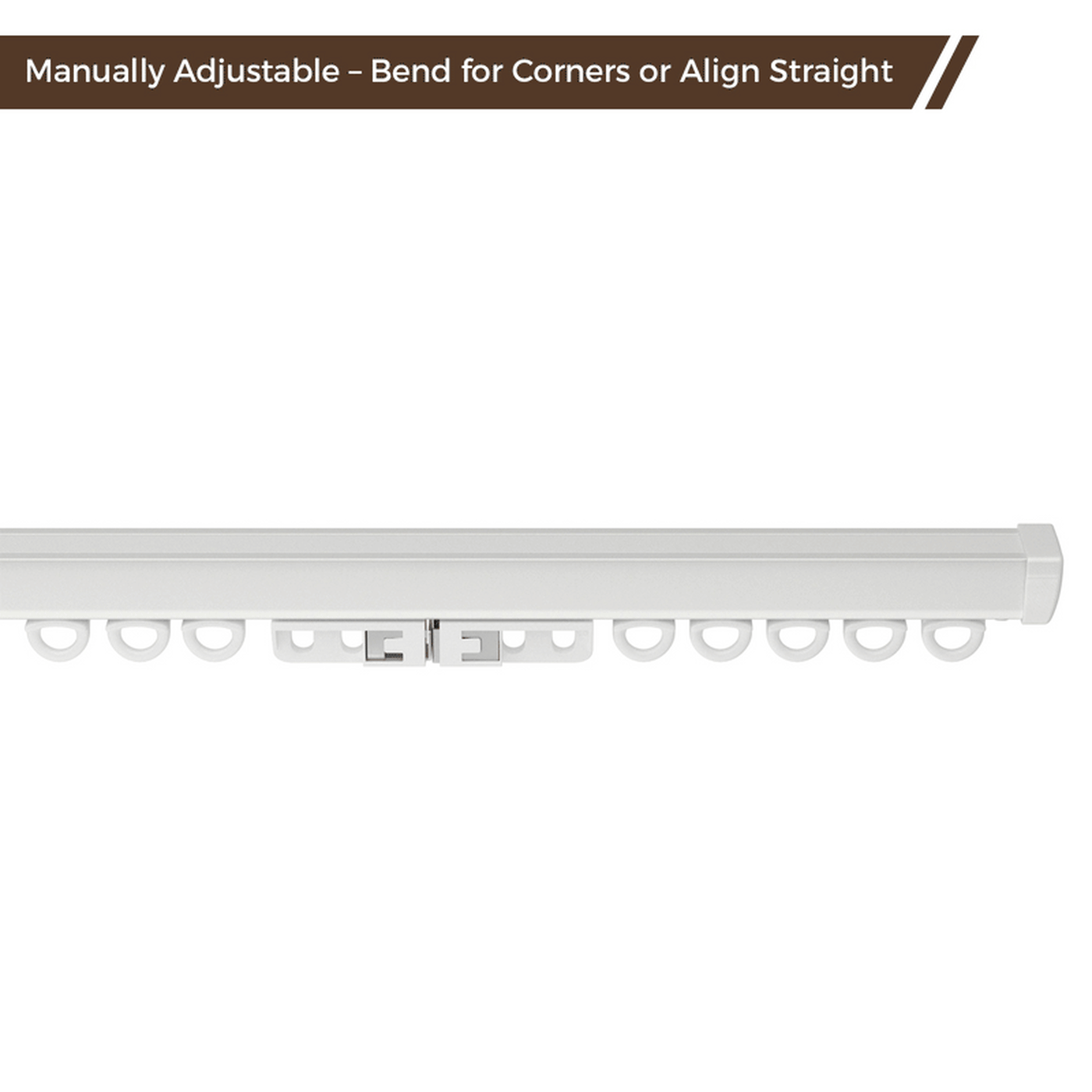 Velin Bendable Single Ceiling Curtain Track