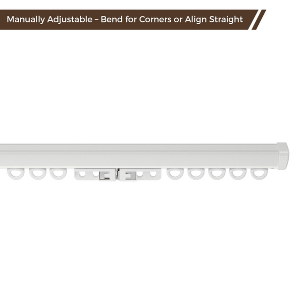 Velin Bendable Single Ceiling Curtain Track