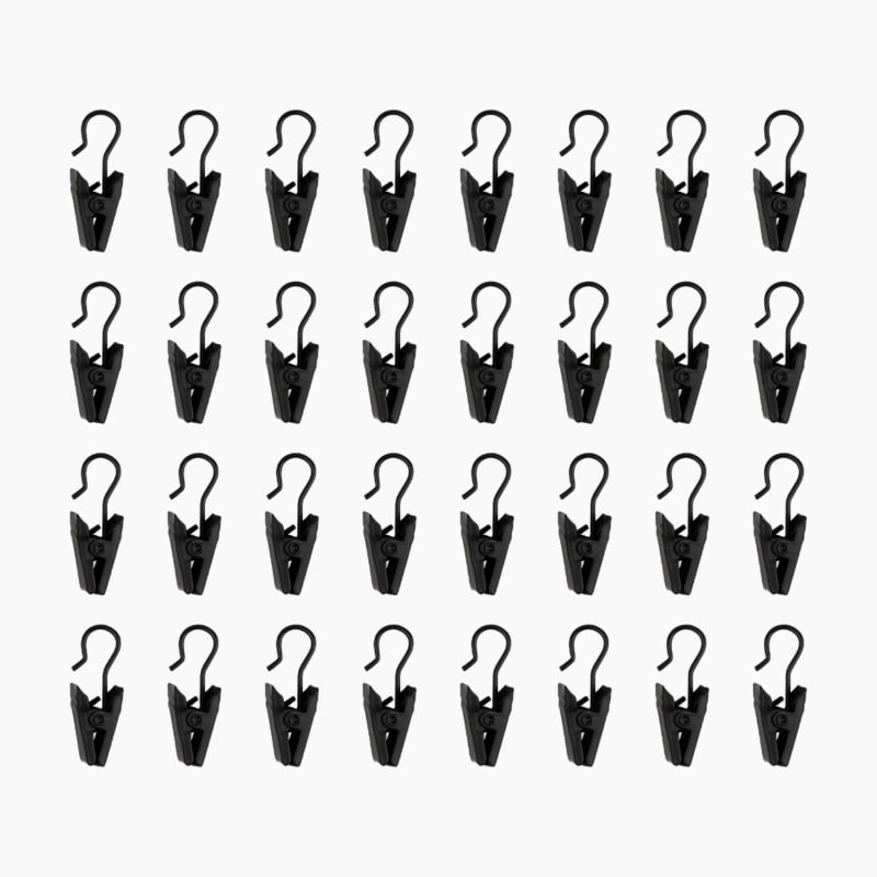 Metal Curtain Clips (Pack of 32)
