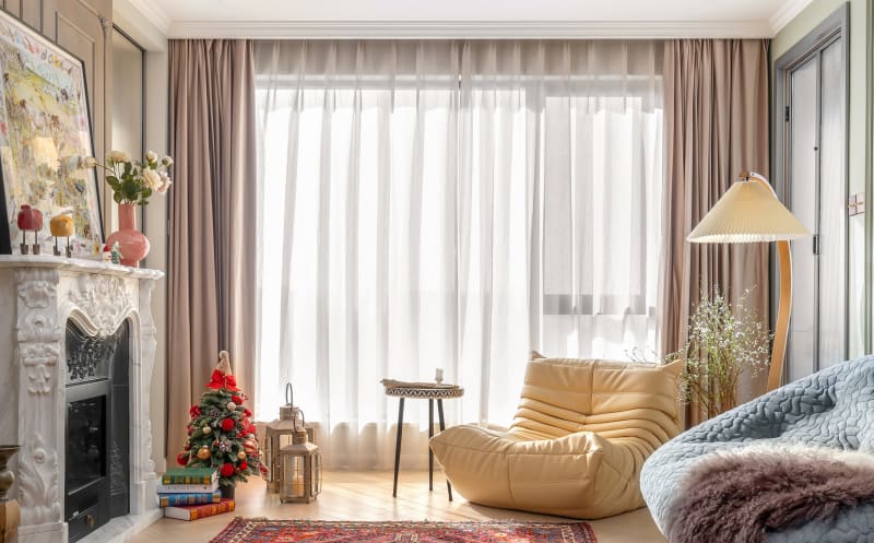 Living room curtains