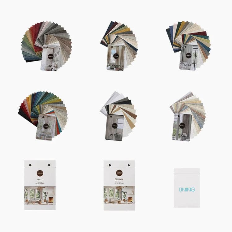 Fabric swatch sample booklets