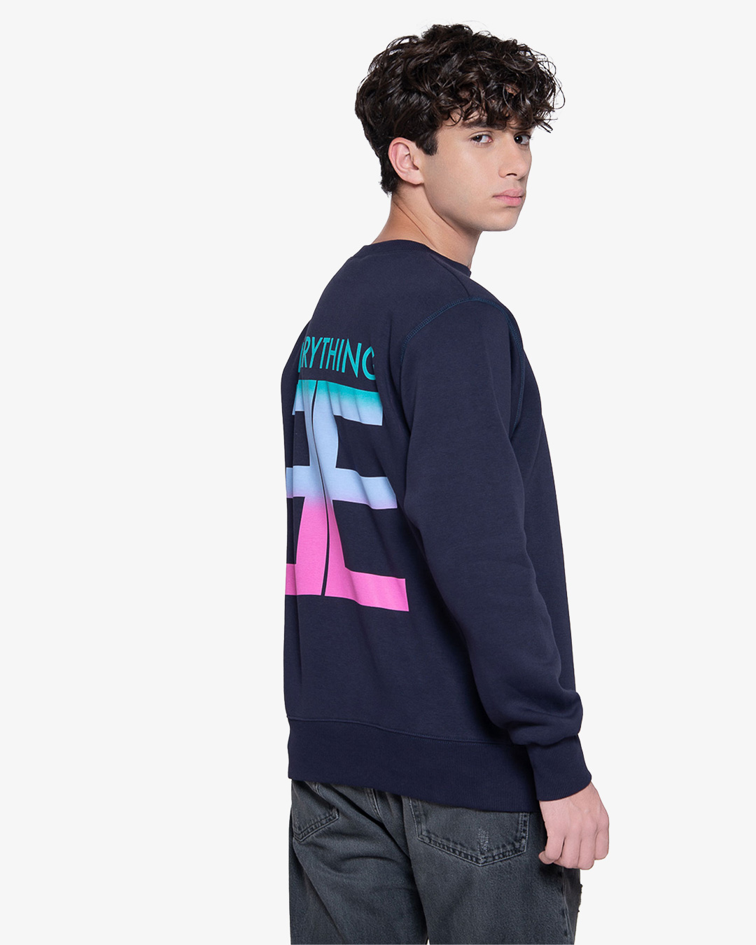 Gradient Monogram Slim Crewneck