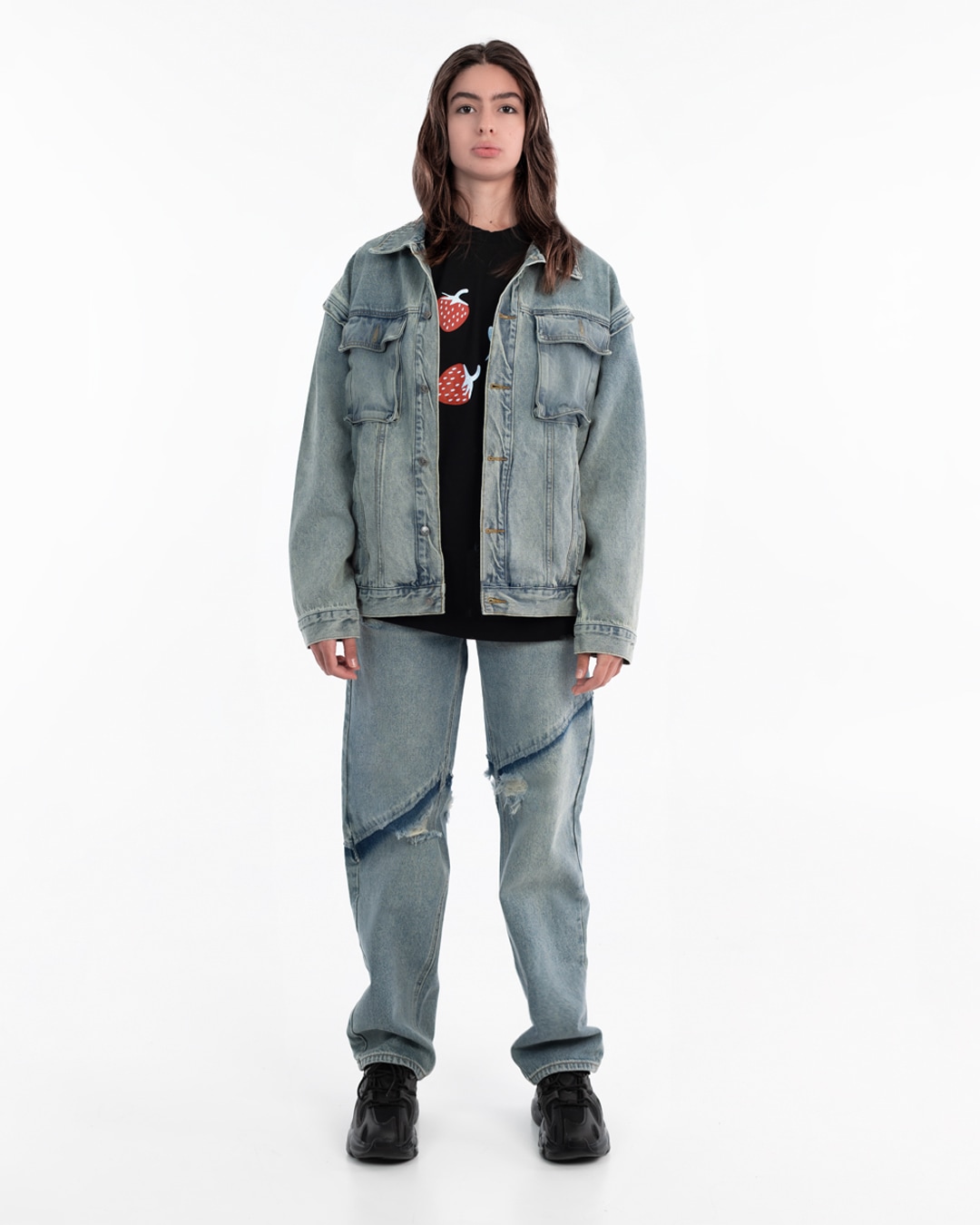 さらに100円引き◆ODD STUDIO◆Diagonal cut wide denim pants DENIM（デニム）の商品一覧｜STUDIOUS （ステュディオス）公式