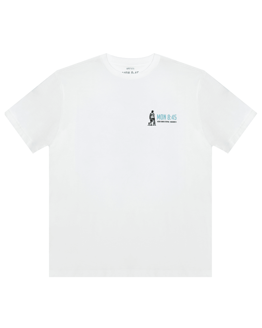 T-Shirt MON 8:45 (Ath routine series). E