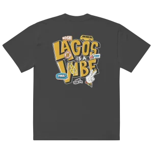 LIAV oversized faded black t-shirt