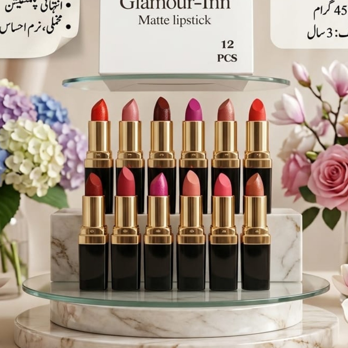2-in-1 Premium Matte Lipstick Set - Long Lasting Highly Pigmented Lip Colors Combo