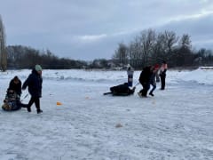 Ржаксинские партийцы провели «Зимние семейные старты»