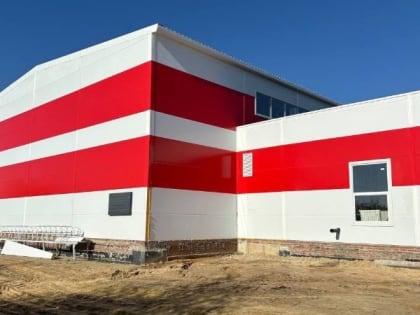 В Рассказове завершается возведение физкультурно-оздоровительного комплекса