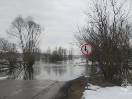 В Мичуринском округе под воду ушел мост у села Старая Казинка