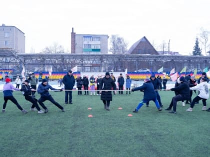 Зимний праздник спорта в первый день весны