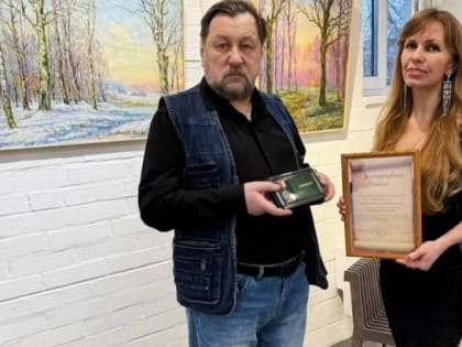 В Доме творчества в Тарусе открылась юбилейная выставка Виктора Курьянова