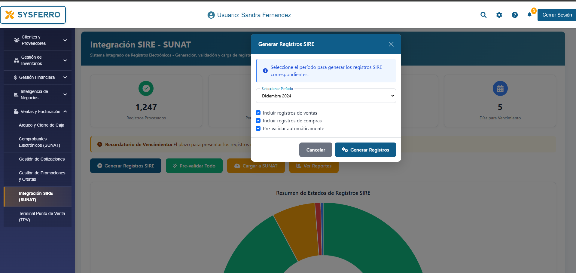 SYSFERRO - Sistema Integral de Gestión para Ferreterías con SUNAT