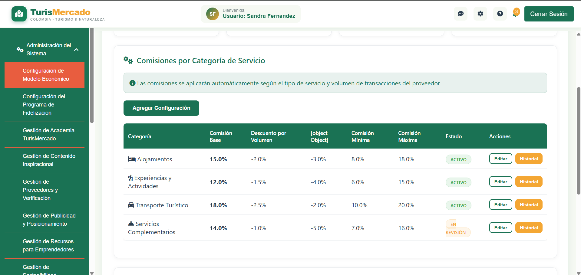 TurisMercado Colombia — Sistema Web Marketplace Turístico Premium