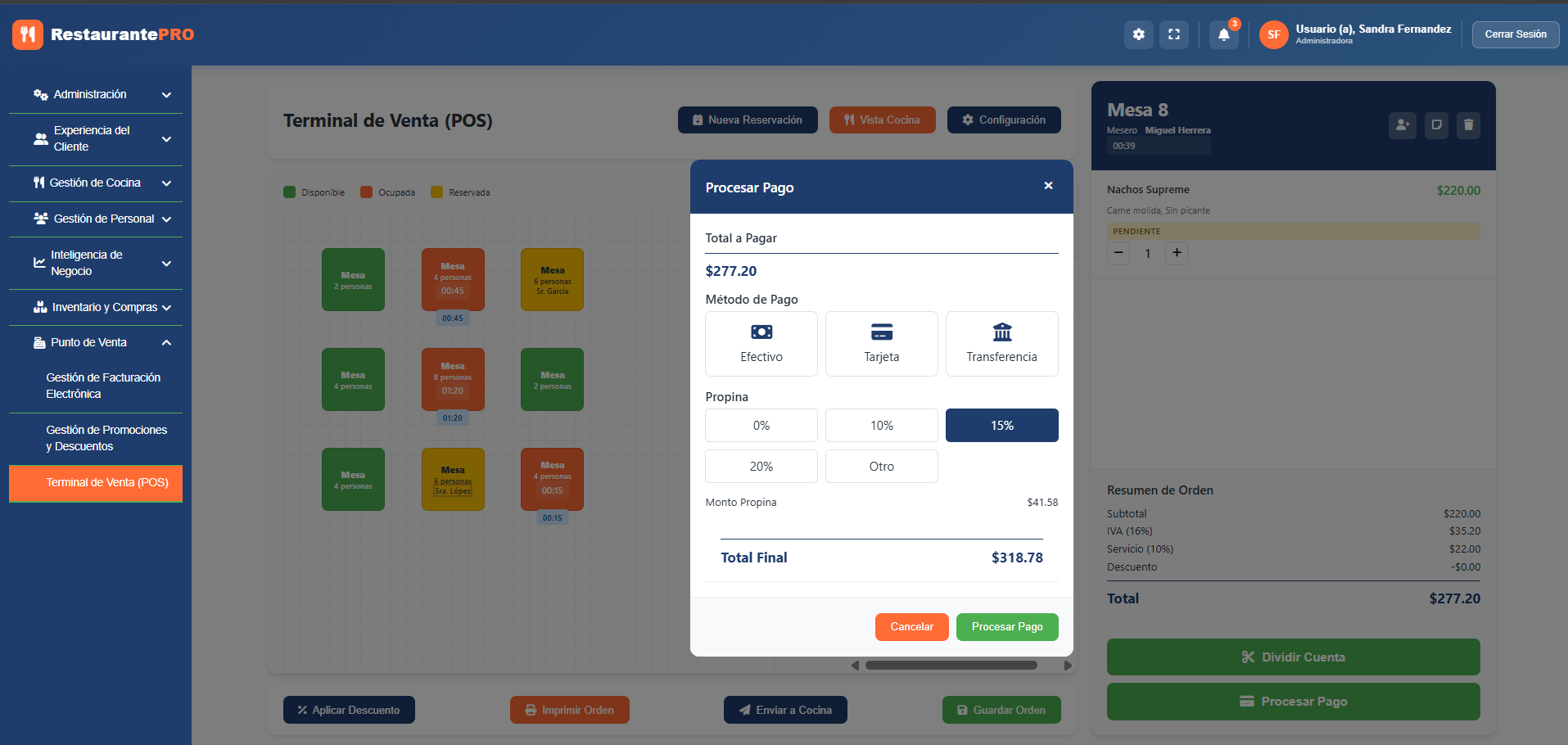 RestaurantePRO — Sistema Integral de Gestión para Restaurantes
