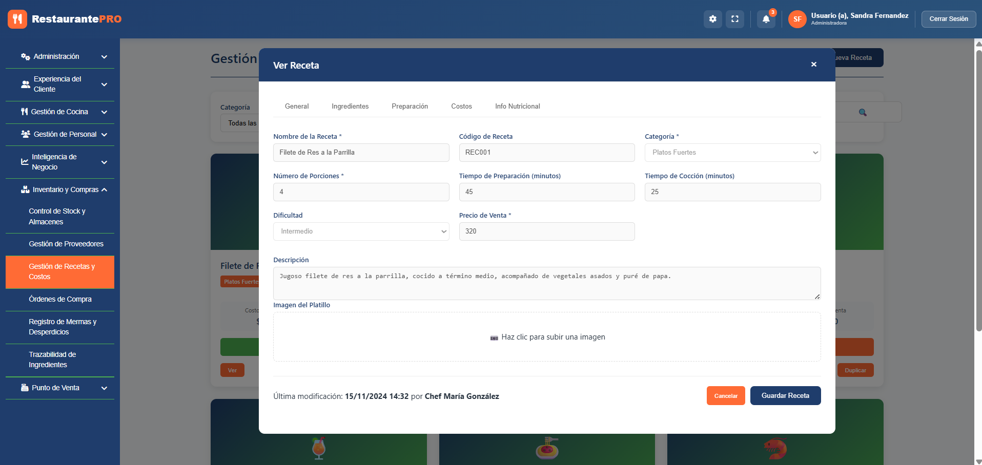 RestaurantePRO — Sistema Integral de Gestión para Restaurantes
