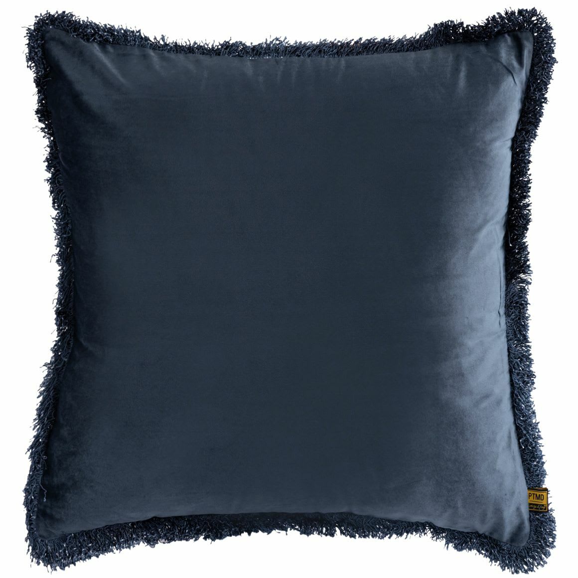 Coussin décoratif velours bleu 60x60 cm – PTMD Nous
