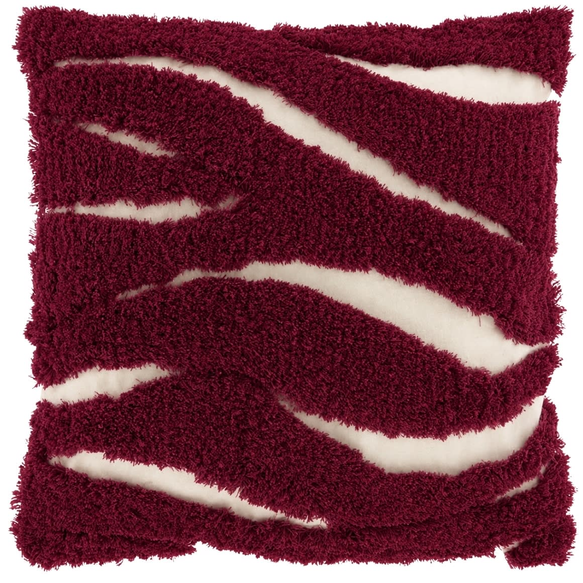 Coussin décoratif rouge brique 45x45 cm – Unique Living Marina