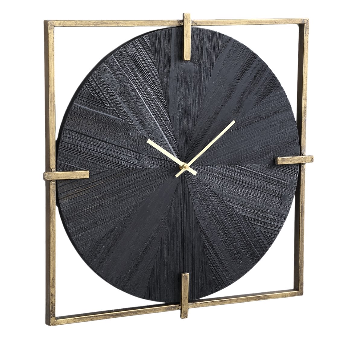 Horloge mural PTMD Oxxo doré/noir 53 cm