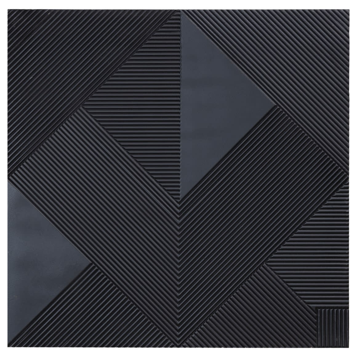 PTMD panneau mural Belinda noir 120 x 120 cm