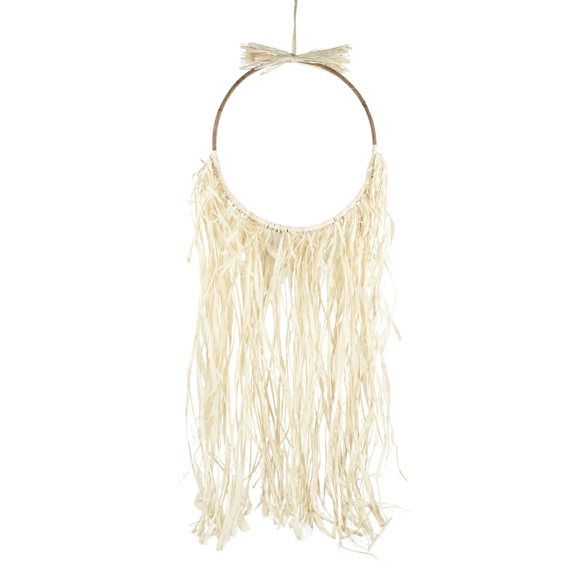Décoration murale Raffia Rotin cercle 100 cm