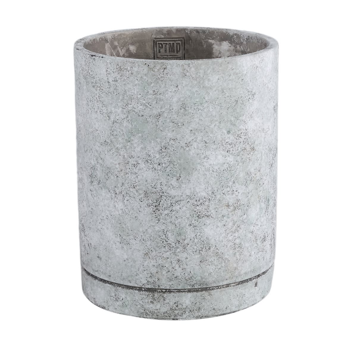 PTMD pot de fleurs Vik L ciment gris 25 cm