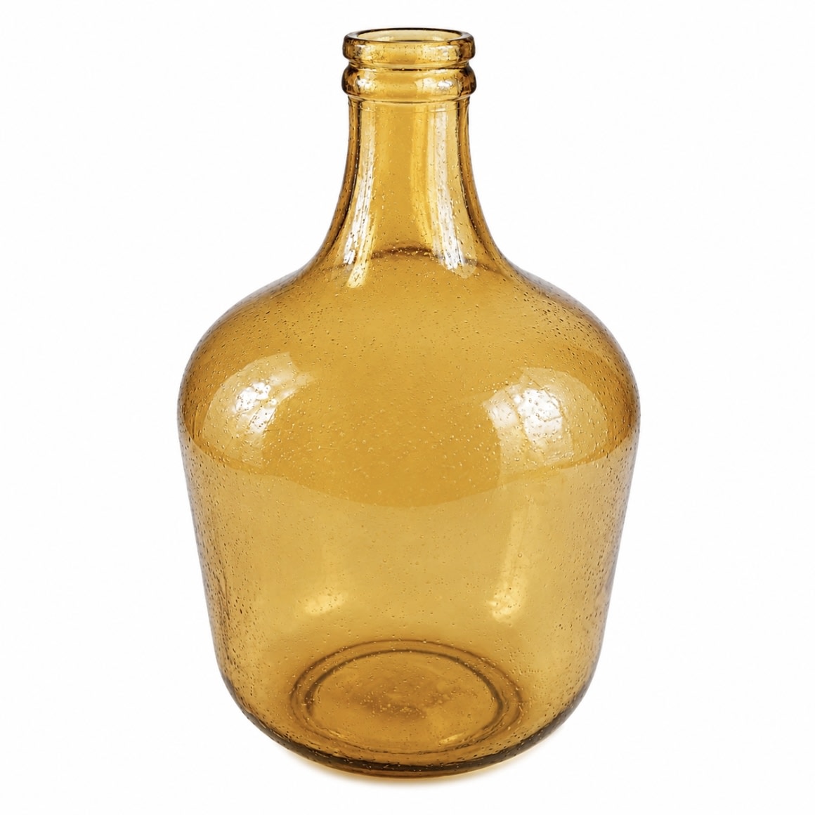 Bouteille en verre recyclé ambre 42 cm