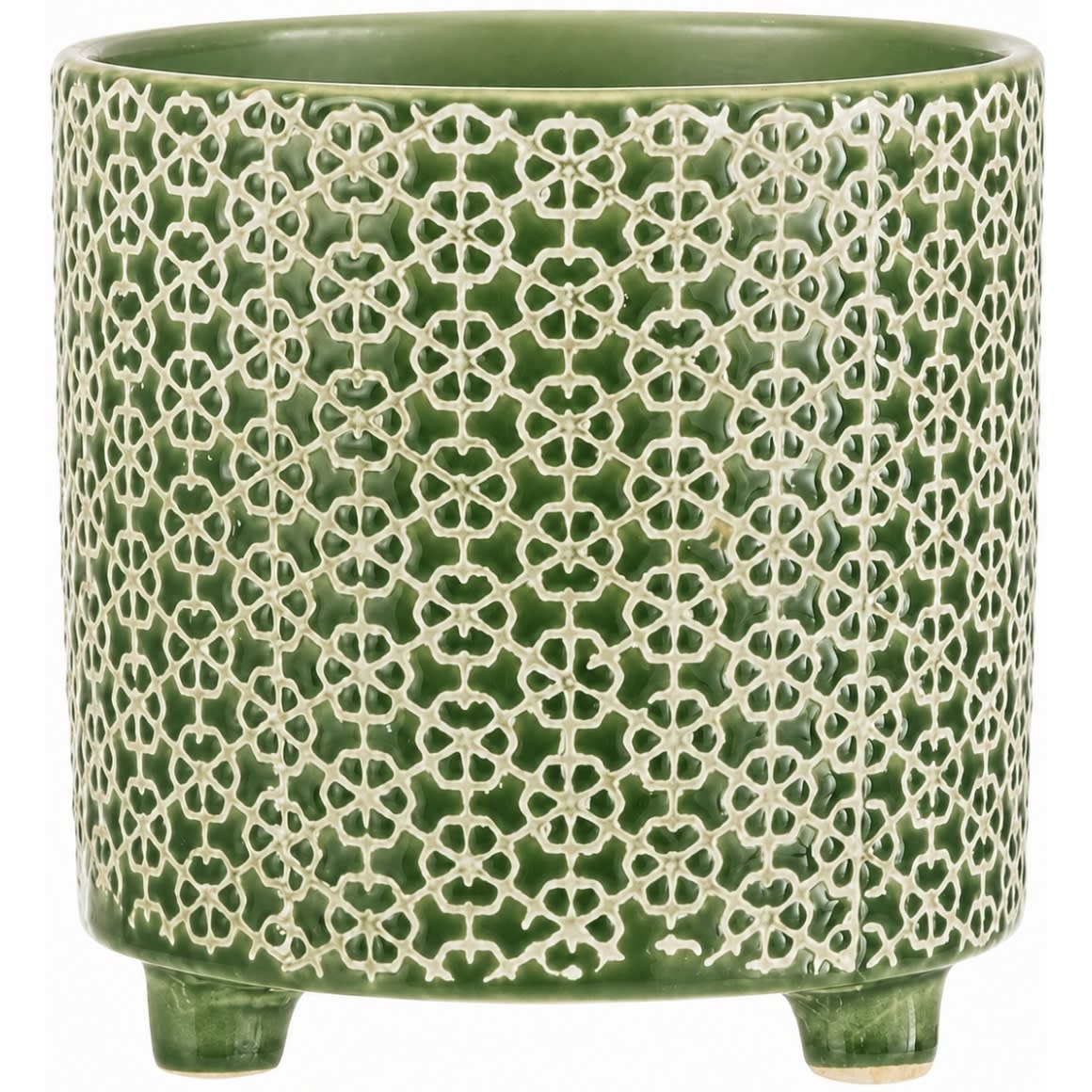 J-Line pot de fleurs Fleur L vert 16,5 cm
