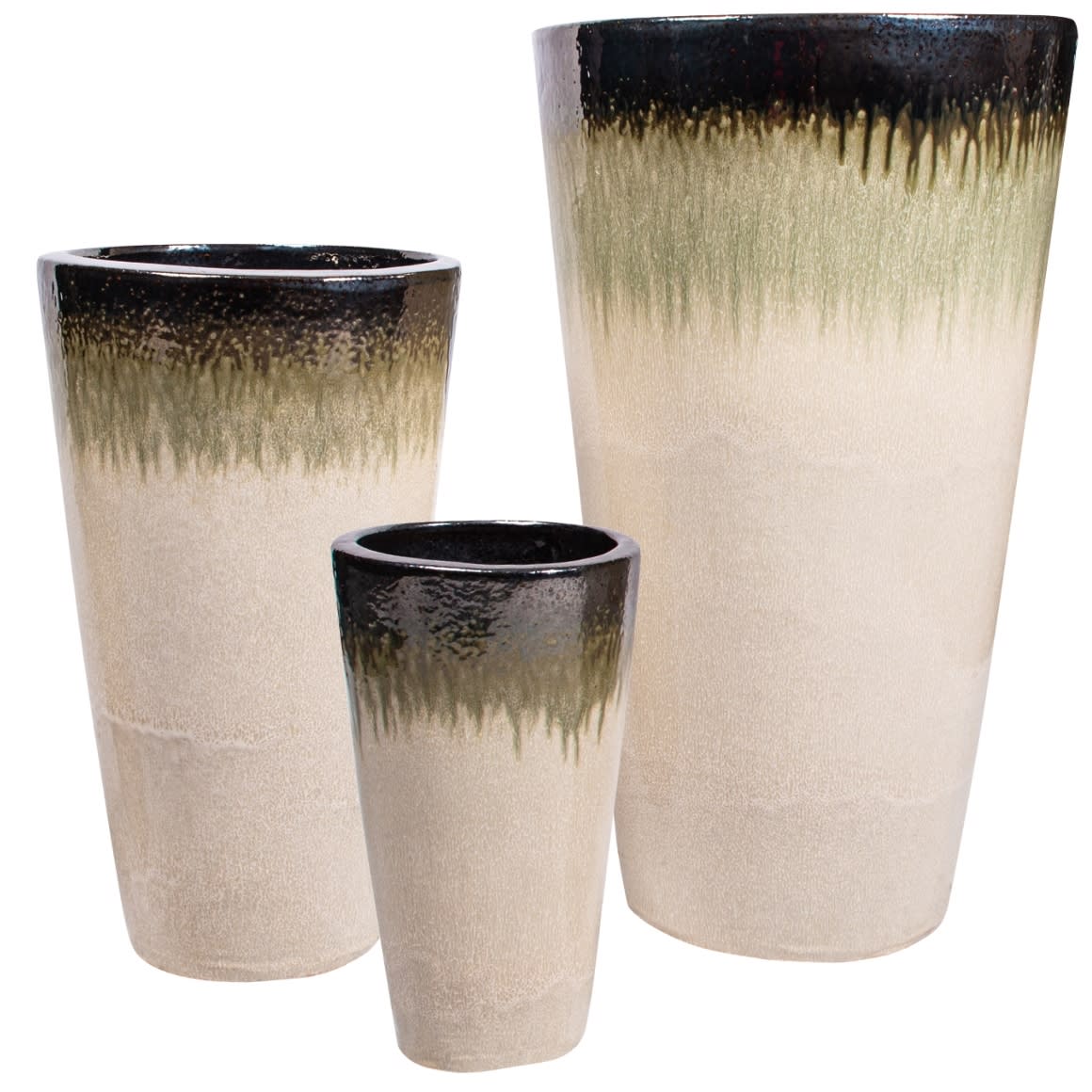PTMD pot de fleurs Relly 68 cm lot de 3