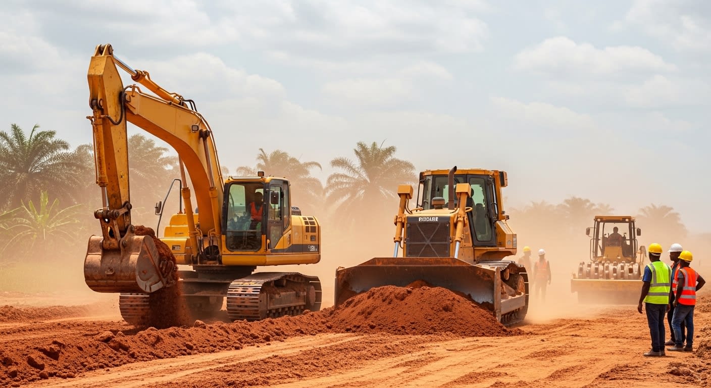 Hire Heavy Machines for Construction Work in Delta State: Cost & Equipment