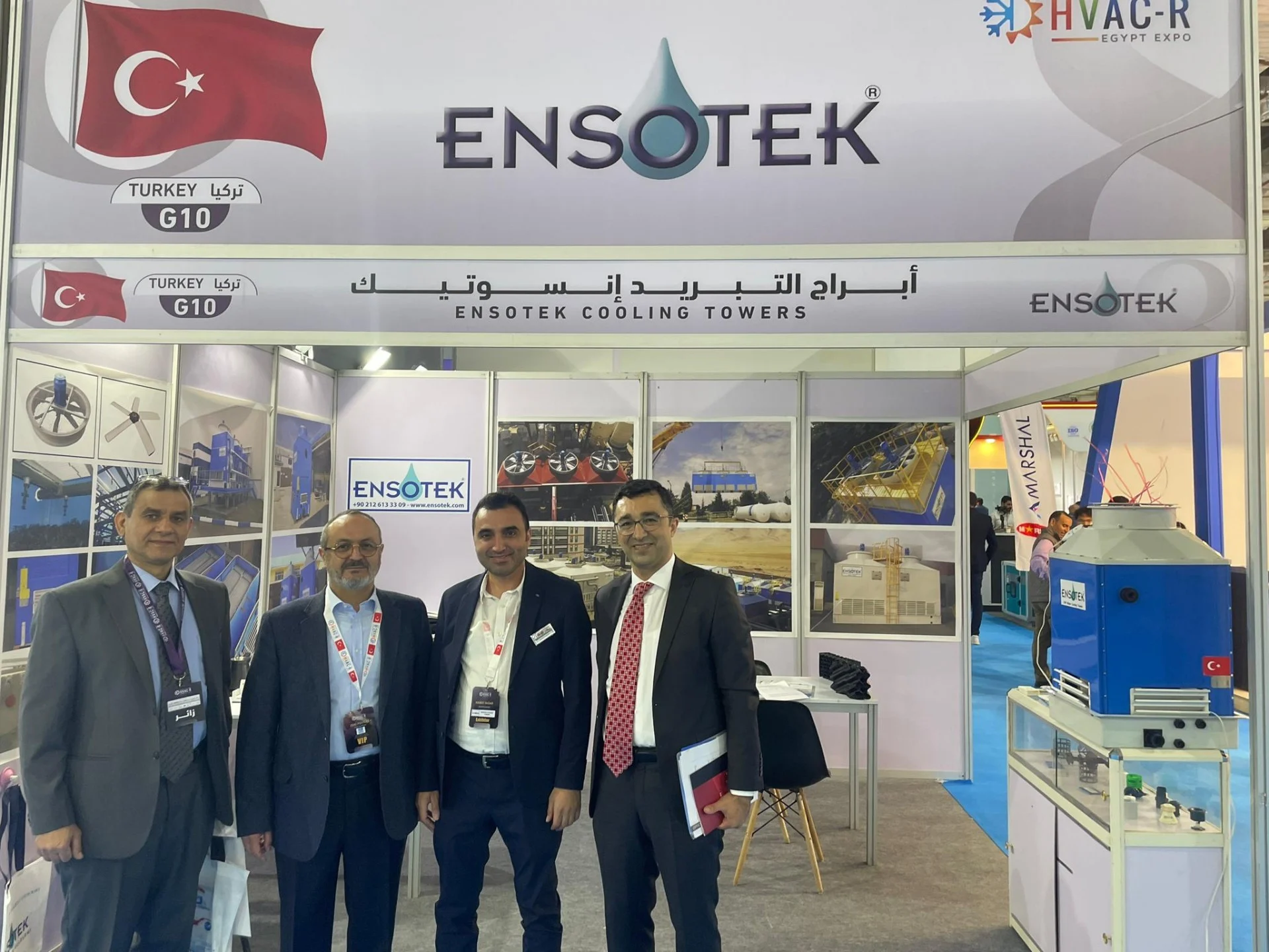 ENSOTEK Messestand auf der Egypt HVAC-R 2025