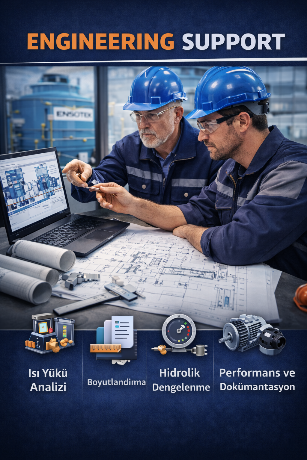 Engineering Support für Kühltürme