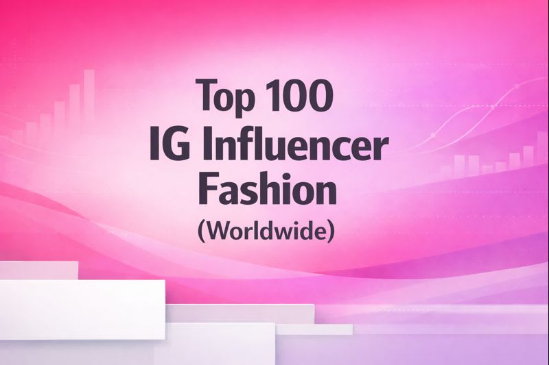Top 100 IG Influencer (Fashion - Worldwide)