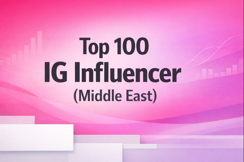 Top 100 IG Influencer (Middle East)