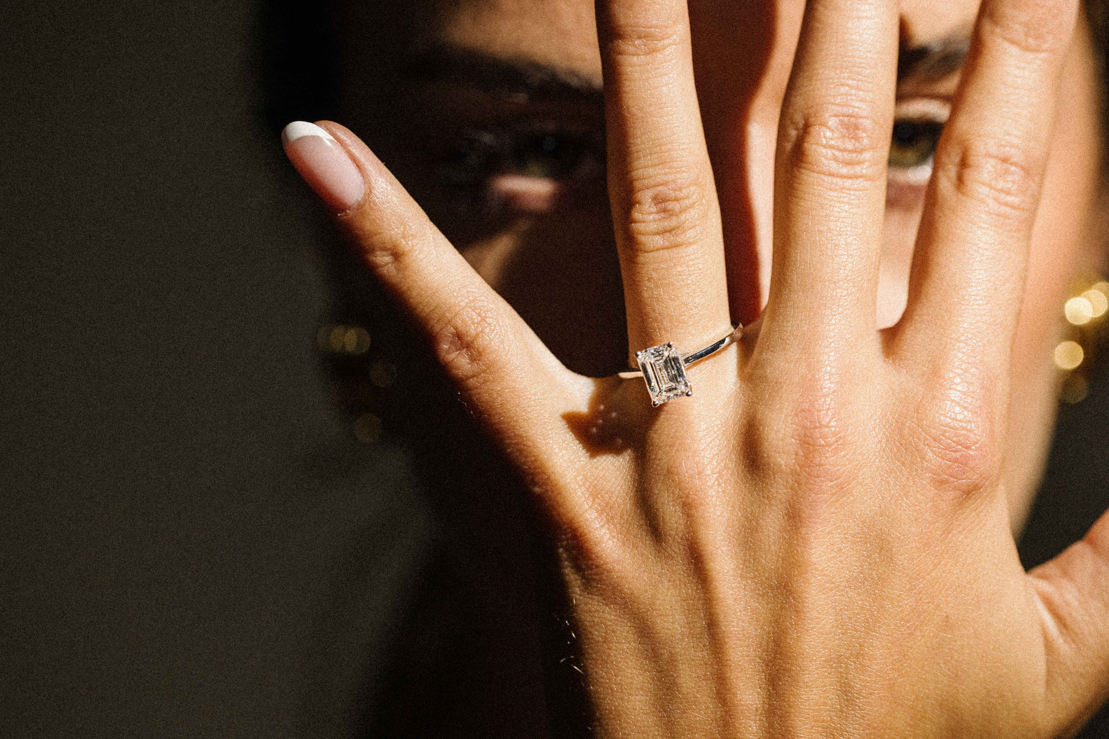 Cleo Emerald 2.08ct worn on the hand