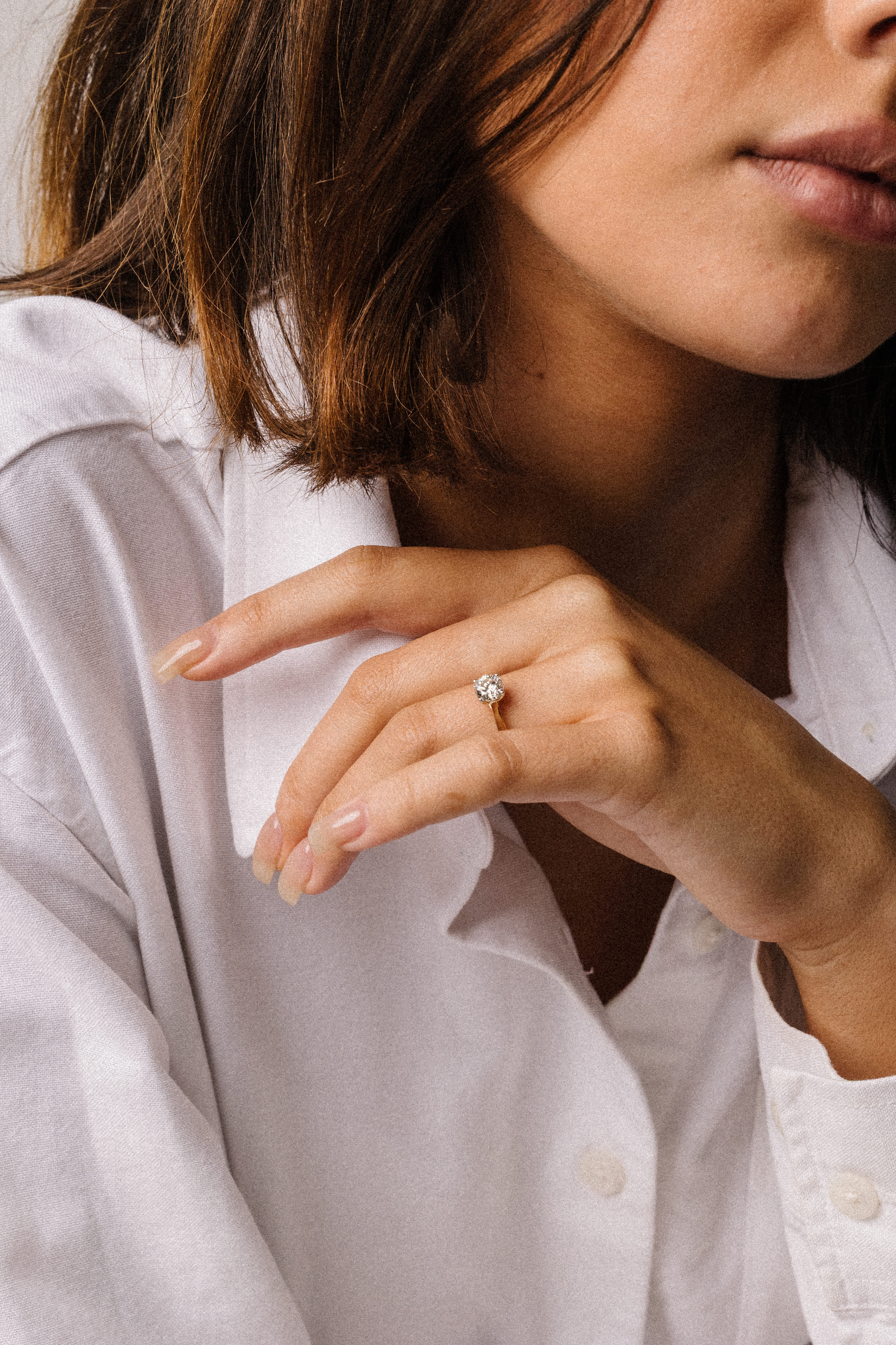 Era (Yellow Gold) worn on the hand