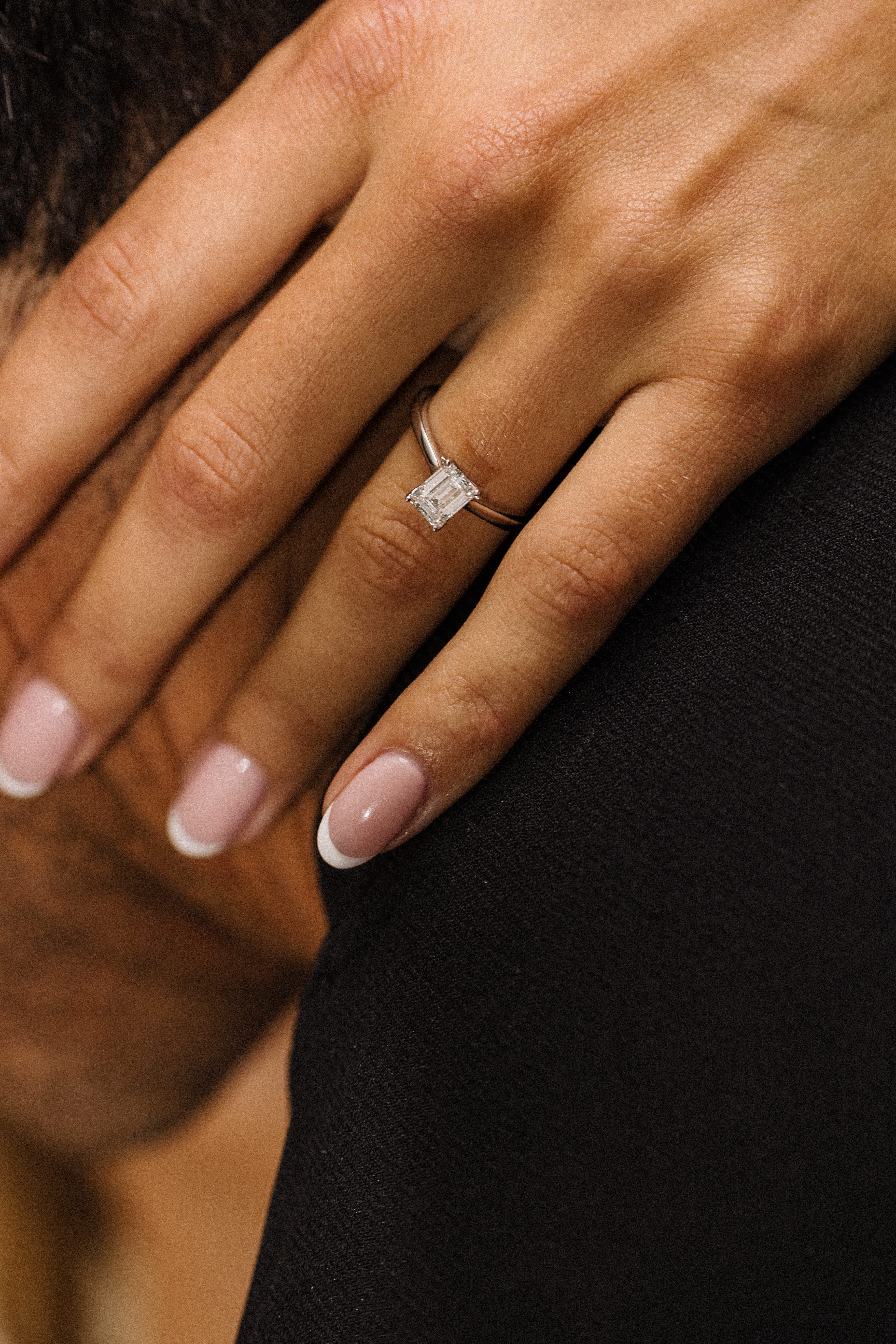 Cleo Emerald 1.09ct worn on the hand