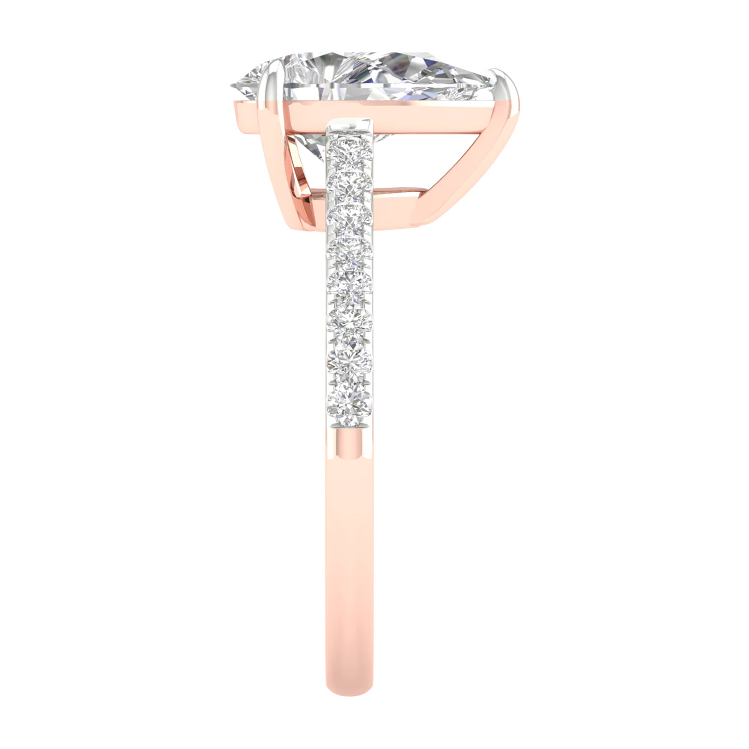 Saffron in Rose Gold, Side view